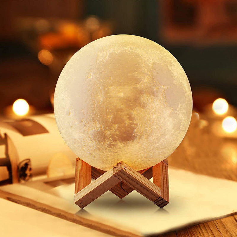 PVC moon light DIY starry sky moon light USB charging 3D night light LED desk lamp atmosphere light remote control light