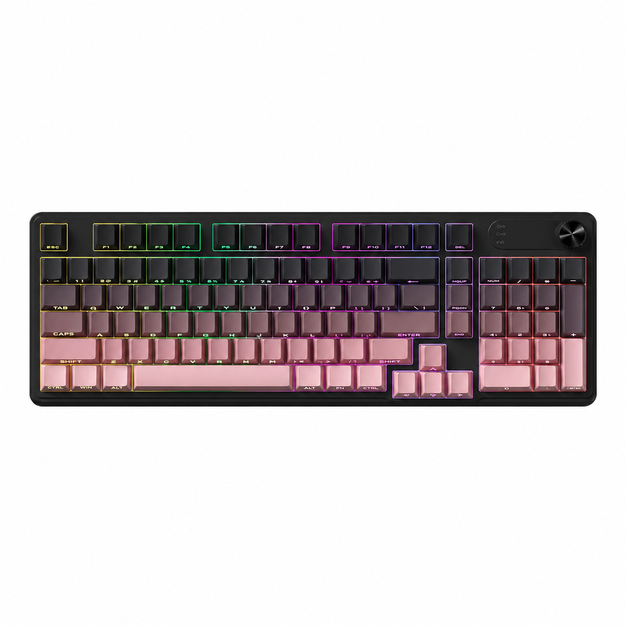 Tri-Mode Wireless Mechanical Keyboard with Full Hot-Swappable Switches