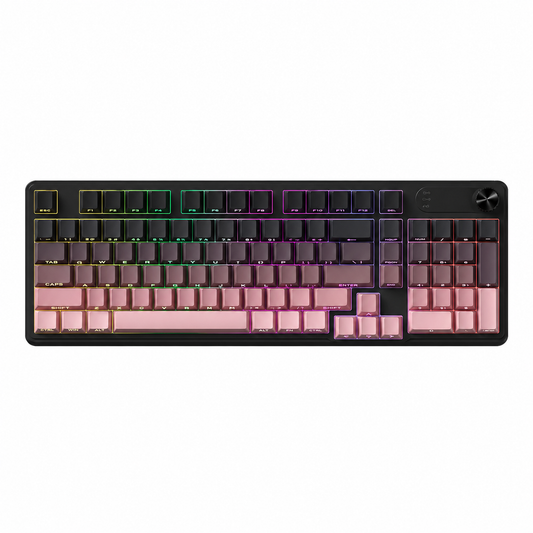 Tri-Mode Wireless Mechanical Keyboard with Full Hot-Swappable Switches