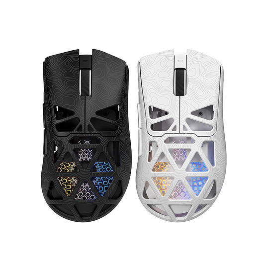 Wireless Gaming Mouse Bluetooth 2.4G Tri-Mode RGB Lightweight Honeycomb PAW3311 Mouse