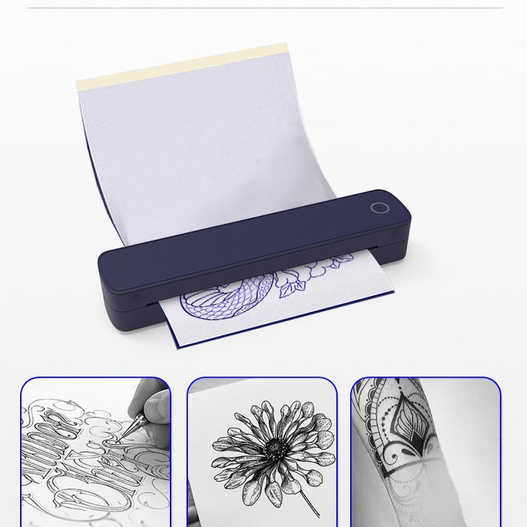 Portable thermal printer A4 for home use, mini mobile phone for learning and office use, wireless printing of incorrect homework assignments